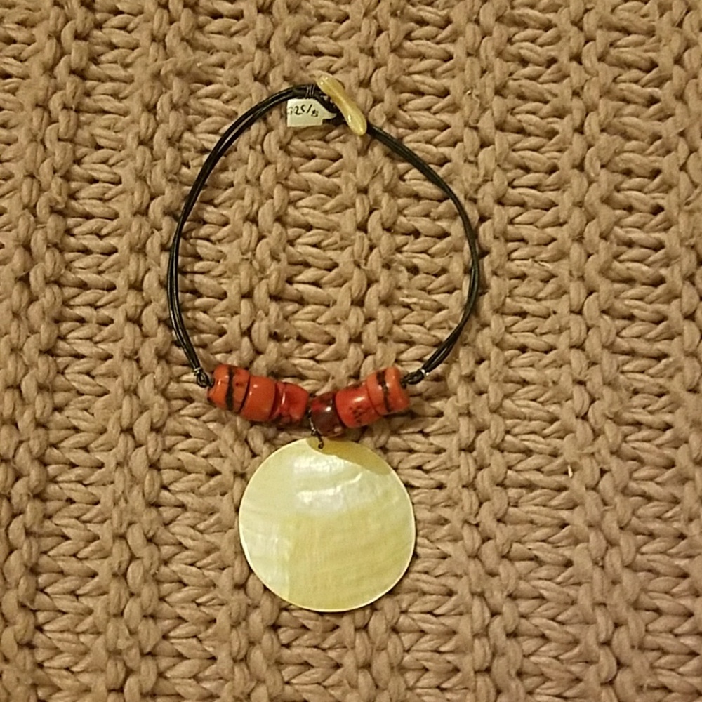 Shell necklace by local artist